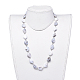Acrylic Imitation Gemstone Style Beaded Necklaces NJEW-JN02545-4