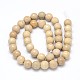 Riverstone naturel brins de perles rondes G-O094-10-6mm-3