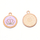 Alloy Enamel Crown Jewelry Pendant ENAM-TAC0007-02A-1