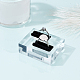 Soporte de exhibición de joyería de acrílico transparente soporte de exhibición de escaparate de anillo RDIS-WH0010-02-5