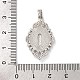 Латунные подвески с кубическим цирконием KK-D536-17P-3