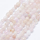 Natürliche rosa Morganit Perlen Stränge G-K203-47-1