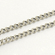 Collares de cadena de bordillo de 304 acero inoxidable NJEW-R223-03-2