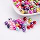 Mixed Acrylic Pearl Round Beads For DIY Jewelry and Bracelets X-PACR-6D-M-1