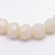 Opaque Solid Glass Bead Strands GLAA-R166-3mm-02D-2