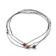 Collier pendentif en agate naturelle à facettes rondes plaqué lustre de perles NJEW-JN03657-02-1