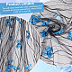 ポリエステル刺繍生地  3Dバタフライ付き  衣料品用  ブラック  130~140x0.02cm  2ヤード/個 DIY-WH0028-54A-3