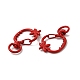 Spray Painted Alloy Swivel Lobster Claw Clasps FIND-A027-03-3