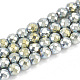 Electroplate Non-magnetic Synthetic Hematite Beads Strands G-N0318-30-C-1