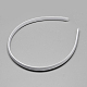 Fornituras de banda de pelo de plástico liso X-OHAR-Q275-04-2