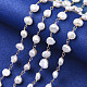 Cadenas de perlas de agua dulce naturales hechas a mano CHC-S010-001-2