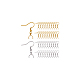 DICOSMETIC 40Pcs 2 Colors Earring Hooks with Pinch Bails Golden French Earring Hooks Ball Dots Ear Wires Ear Ball Hooks with Pendant Clasp Stainless Steel Earring for DIY Earring Making STAS-DC0013-60-6