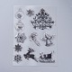 シリコーン切手  DIYスクラップブッキング用  装飾的なフォトアルバム  カード作り  スタンプシート  クリスマステーマの模様  160x110x3mm DIY-L036-D05-2