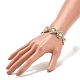 Bracelet lien fleur perle coquillage BJEW-JB08084-02-3