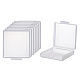 Benecreat 8 Packung 5x5x1.5 cm kleine gefrostete quadratische Kunststoffperlen Aufbewahrungsbehälter Box Case mit Deckel für Kräuter CON-BC0005-35-1