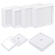 Benecreat 6 pz 2 stili quadrati di plastica scatole di immagazzinaggio di diamanti sciolti CON-BC0007-16-1