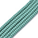 Vaporisez peints non-magnétiques synthétiques perles d'hématite brins G-R468-04-03-1
