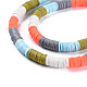 Fixed 5 Color Handmade Polymer Clay Bead Strands CLAY-S096-029F-3