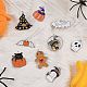 28 pièces 14 styles pendentifs en alliage d'émail thème halloween ENAM-SZ0001-63P-6