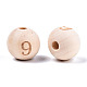 Unfinished Natural Wood European Beads WOOD-S045-141A-9-2