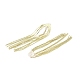Cubic Zirconia Chains Tassel Earrings EJEW-P236-04G-2