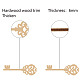 Laser Cut Unfinished Basswood Wall Decoration WOOD-WH0113-106-3