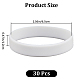 GORGECRAFT 30Pcs Solid Color Silicone Bracelets Wristbands White Bracelets Basketball Waterproof Lightweight Elastic Sports Band Bracelet for Football Gym Sport Party BJEW-WH0016-32C-2