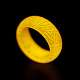 蓄光樹脂製シンプルフィンガーリング  ゴールド  usサイズ8（18.1mm） PW-WG21578-25-1