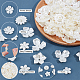 NBEADS About 120 Pcs Flower Bead Caps OACR-NB0001-41-4