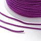 ナイロン糸  ジュエリーにはDIYの材料  赤ミディアム紫  1mm  100ヤード/ロール NWIR-K013-B07-3