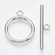 304 Stainless Steel Toggle Clasps X-STAS-N087-05-1