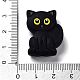 Black Cat Silicone Beads SIL-R014-03-3