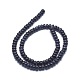 Chapelets de perles en pierre d'or bleue synthétique G-G793-19A-02-2