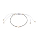 Bracelets réglables de perles tressées avec cordon en nylon BJEW-JB05689-M-2