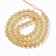 Chapelets de perles de citrine naturelle G-R465-25A-2