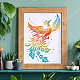 FINGERINSPIRE Phoenix Stencils 29.7x21cm Firebird Painting Stencil Flying Phoenix Stencil Mythical Phoenix Reusable Drawing Template for Painting on Wood DIY-WH0202-166-5