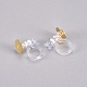 304 Stainless Steel and Plastic Clip-on Earring Findings STAS-G225-29G-1