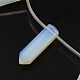 Opalite Pointed Pendant Beads Strands G-G625-15-1