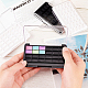 SUPERFINDINGS 4pcs 24 Compartments Rectangle Empty Eyeshadow Palette Refillable with Clear Hinged Lid for Lipstick Balm Eyeshadow Blusher 11.5x6.7x1.6cm MRMJ-FH0001-03-3