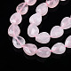 Rosa naturale fili di perle di quarzo G-R406-8x10-01-01-5