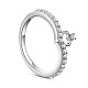 Shegrace hermoso anillo de dedo de plata de ley 925 JR386A-1