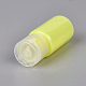 10mlマカロンカラーペットプラスチック空フリップキャップボトル  PPプラスチック蓋付き  旅行用液体化粧品サンプル保管用  シャンパンイエロー  5.7x2.3cm  容量：10ミリリットル MRMJ-WH0025-A-04-2