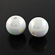 AB Color Plated Acrylic Gumball Beads for Bubblegum Necklace PACR-R204-14mm-01-1
