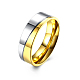 Valentinstag Geschenke Titan Stahl Paar Ringe für Männer RJEW-BB16492-7-1