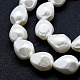 Electroplate Shell Pearl Beads Strands BSHE-G006-10C-3