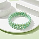 Bracelet de style wrap perlé rondelle de verre BJEW-JB09965-04-2