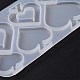 DIY トランプテーマペンダントシリコンモールド  レジン型  UVレジン用  エポキシ樹脂ジュエリー作り  スペード  ハート  115x70x4.5mm  穴：1.8mm  内径：25~43x25~43x4.5mm DIY-C076-01B-5
