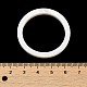 ナチュラルホワイトシェルリンクリング  リング  ホワイトスモーク  40x4mm  内径：32mm SSHEL-M022-16-3