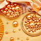 Perles d'imitation perles en plastique ABS FIND-WH0127-18C-5