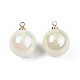 Colgantes de perlas de imitación de acrílico X-OACR-N010-020B-02-3